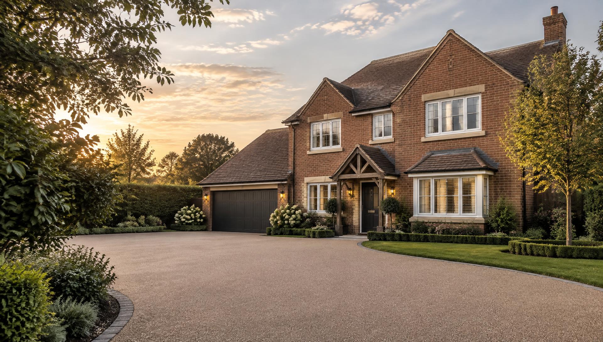 Detached Surrey home with a generous resin driveway